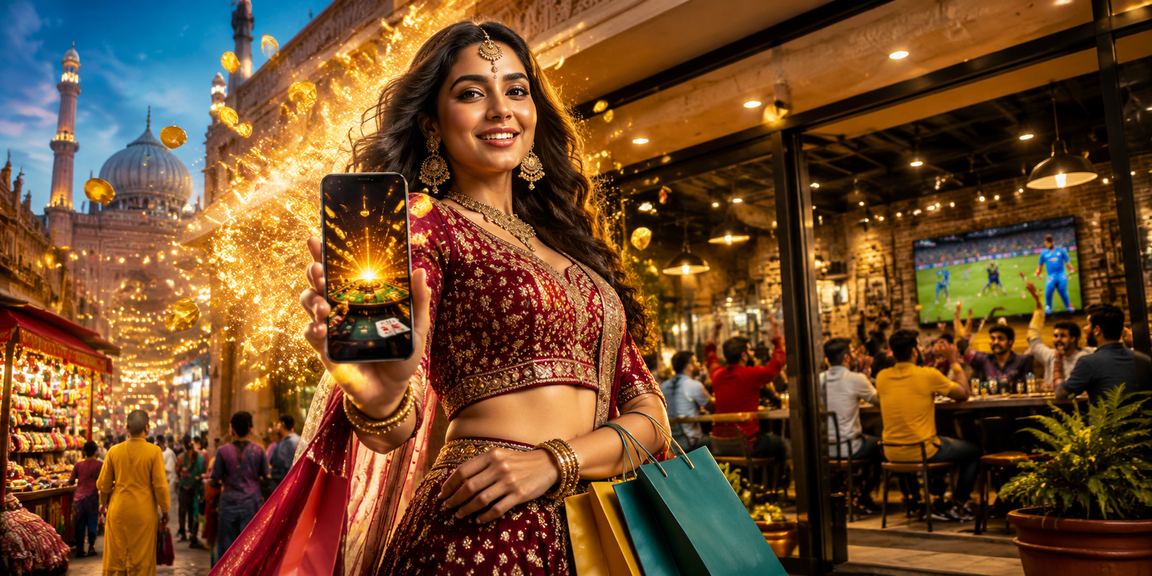 Indian player engaging with cricket betting app on mobile